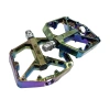 JD-025 (M33) Double DU Colorful Bicycle pedal, aluminum alloy bearing pedal, mountain bike with nail anti-slip bicycle pedal details Picture